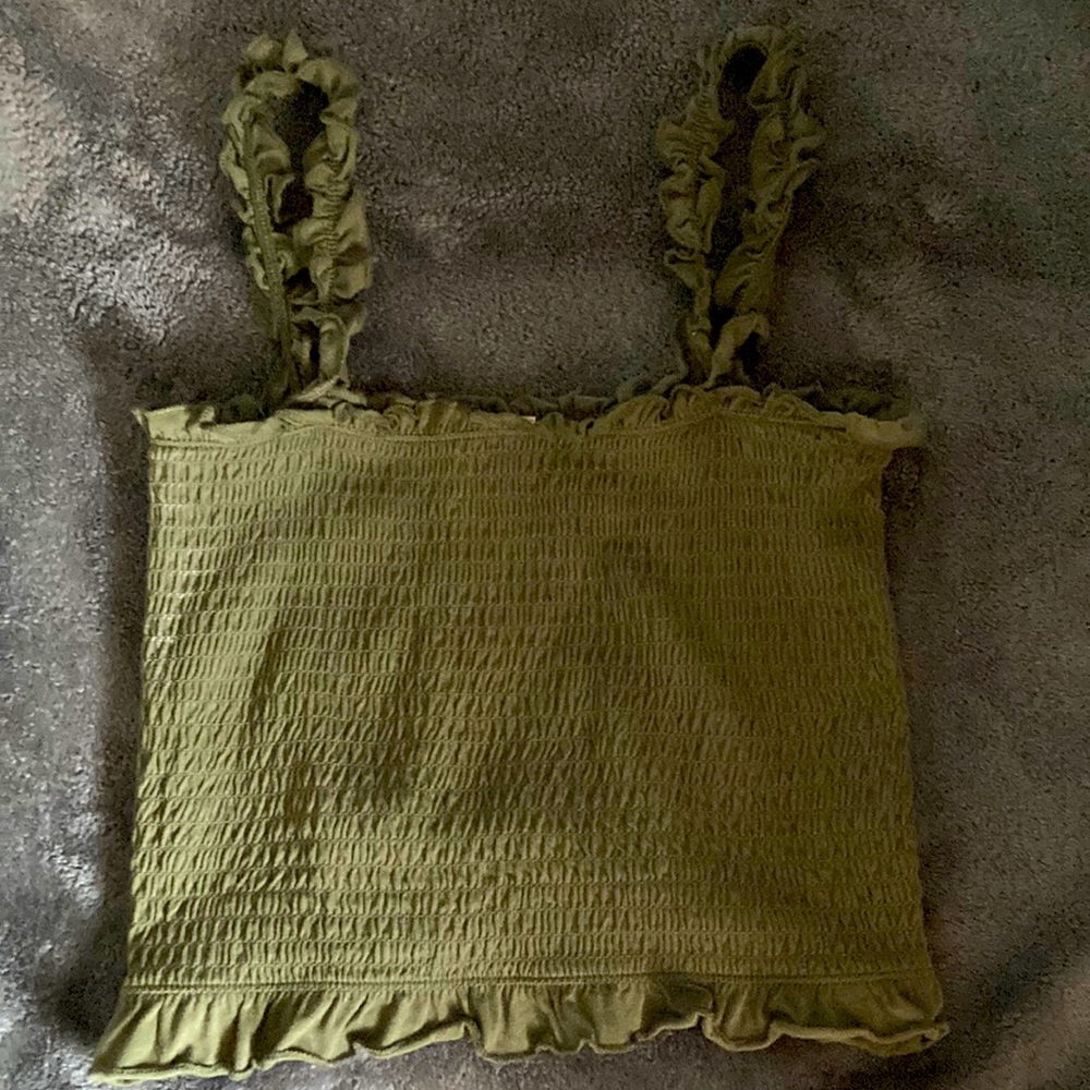crop top with straps.